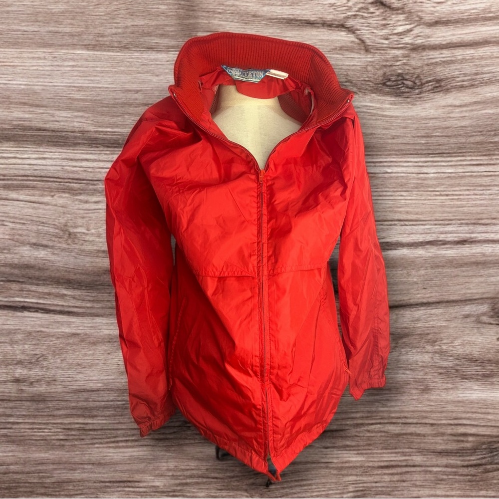 Vintage 80s Woolrich Teton Red Full Zip Rain coat - perfect condition! Womens L